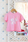 Big Bows Boxy Tee - Light Pink