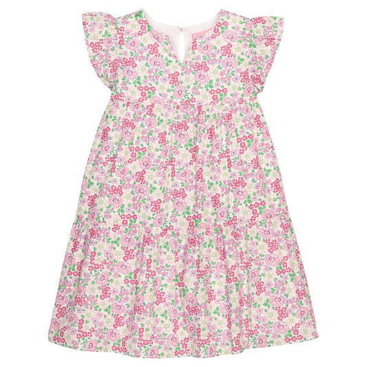 BISBY Positano Dress- Pink Bloomsbury Blossoms