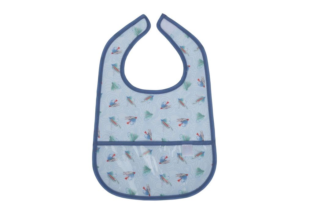 Apple of My Isla The Wipe It Bib- Flies