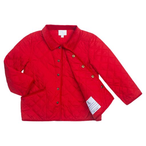 Little English Classic Quilted Jacket - Red