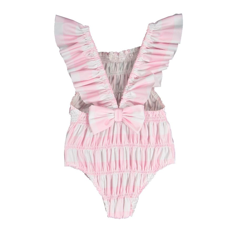 Sal and Pimenta Buffalo Check Frilled Swimsuit