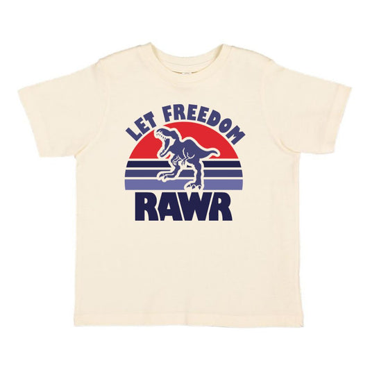Sweet Wink Let Freedom Rawr Short Sleeve T-Shirt - Natural