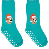 Santa Puppy 3D Packaged Crew Socks