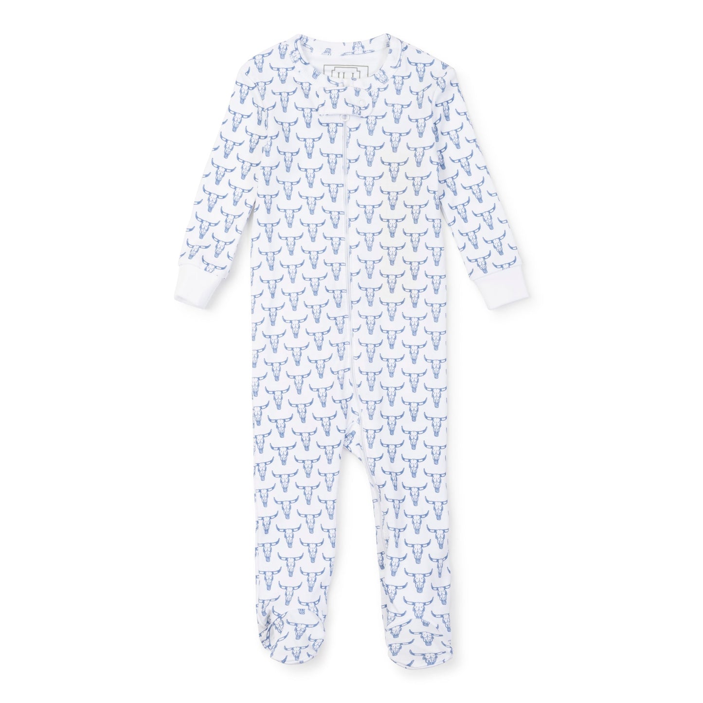 Lila and Hayes Parker Boys' Zipper Pajama - Steer