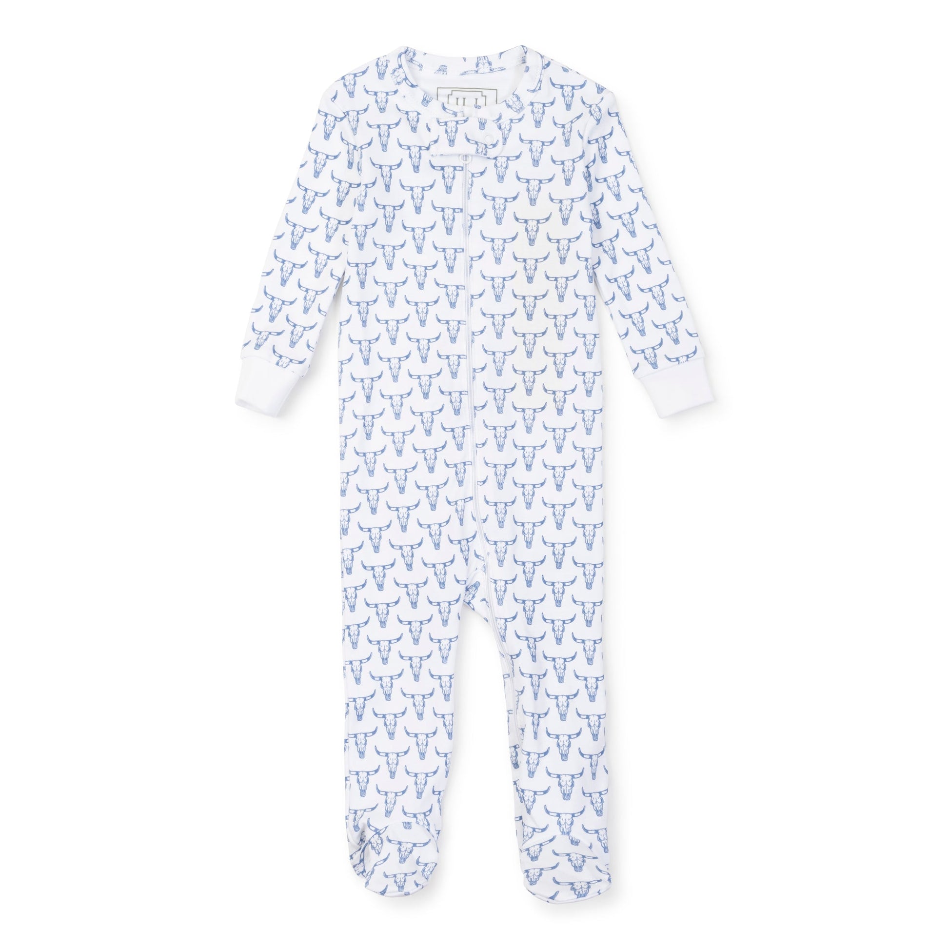 Lila and Hayes Parker Boys' Zipper Pajama - Steer