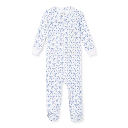 Lila and Hayes Parker Boys' Zipper Pajama - Steer