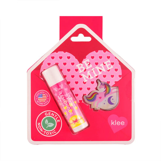 Klee Kids Hug and Kiss - Valentine's Day Lip Shimmer and Sticker Set