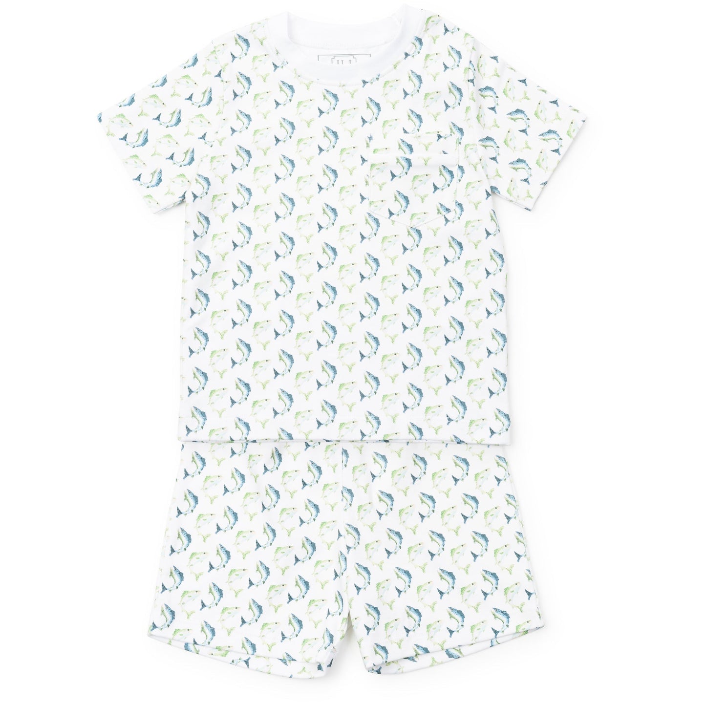 Lila and Hayes Charles Boys' Short Set - Jumping Trout
