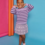 Striped Sweater- Purple