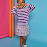 Striped Sweater- Purple