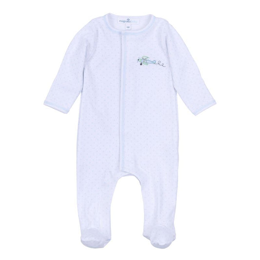 Magnolia Baby Take Flight Embroidered Footie