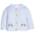 Little English Fishing Rod Crochet Cardigan