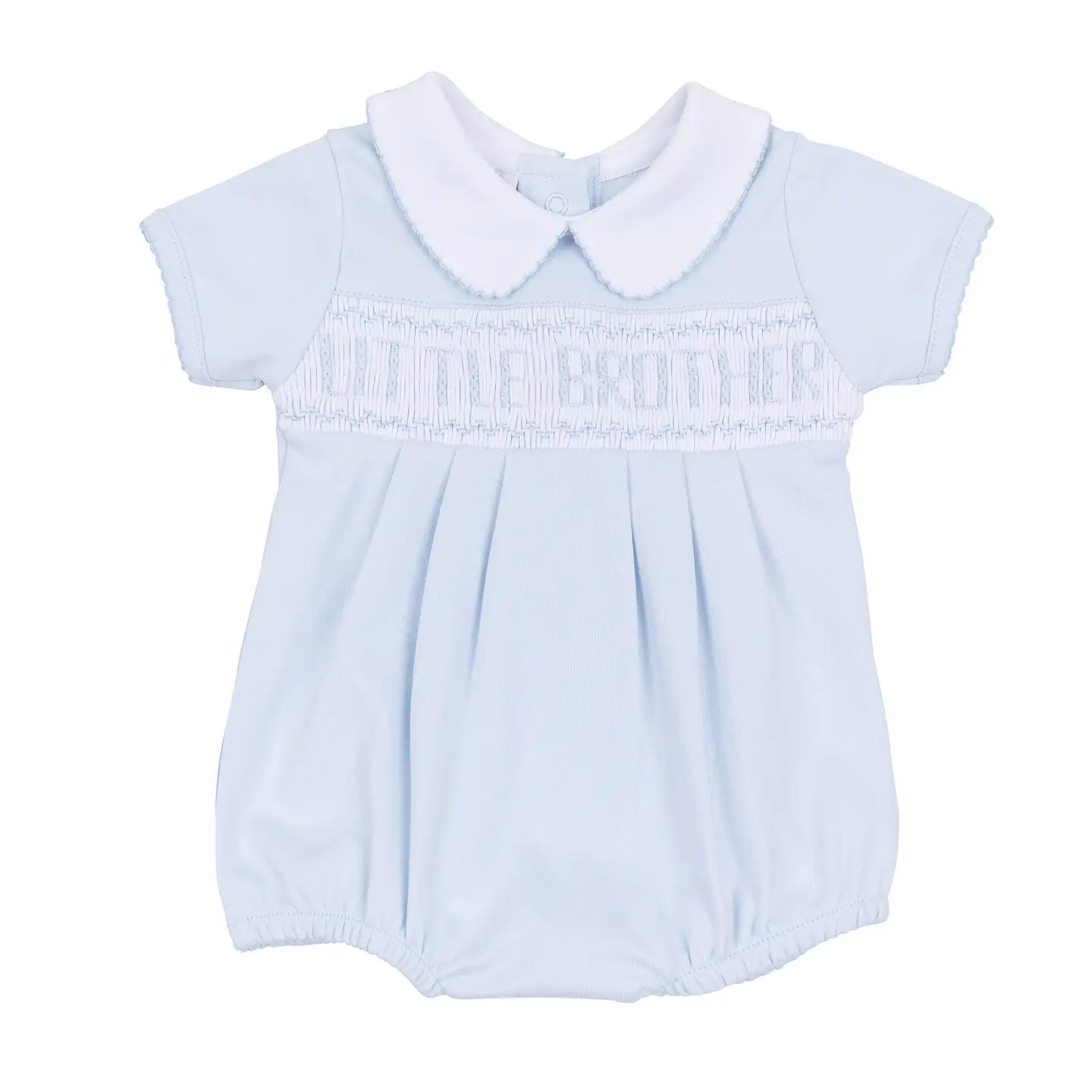 Magnolia Baby Little Brother Smocked Short Sleeve Bubble