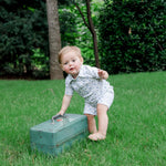 Lila and Hayes Tripp Boys' Polo Shortall - Jumping Trout Fish 