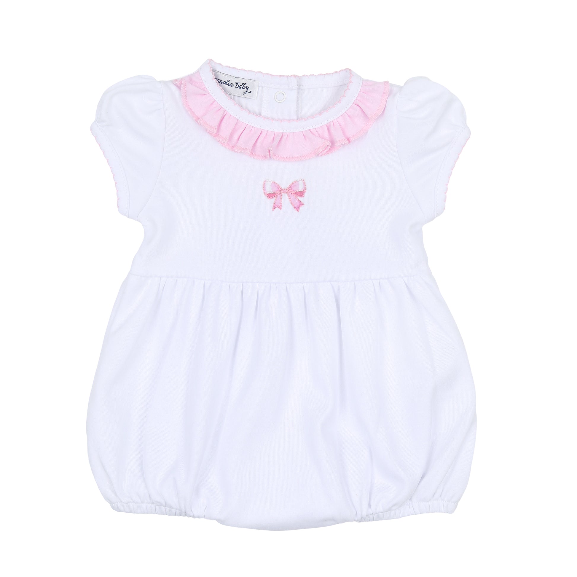 Magnolia Baby Baby Bows Embroidered Bubble