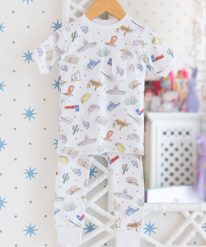 Texas Print Pajama Set
