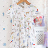 Texas Print Twirl Dress