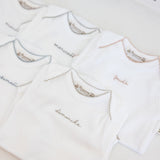 Baby Day of the Week Onesies- White