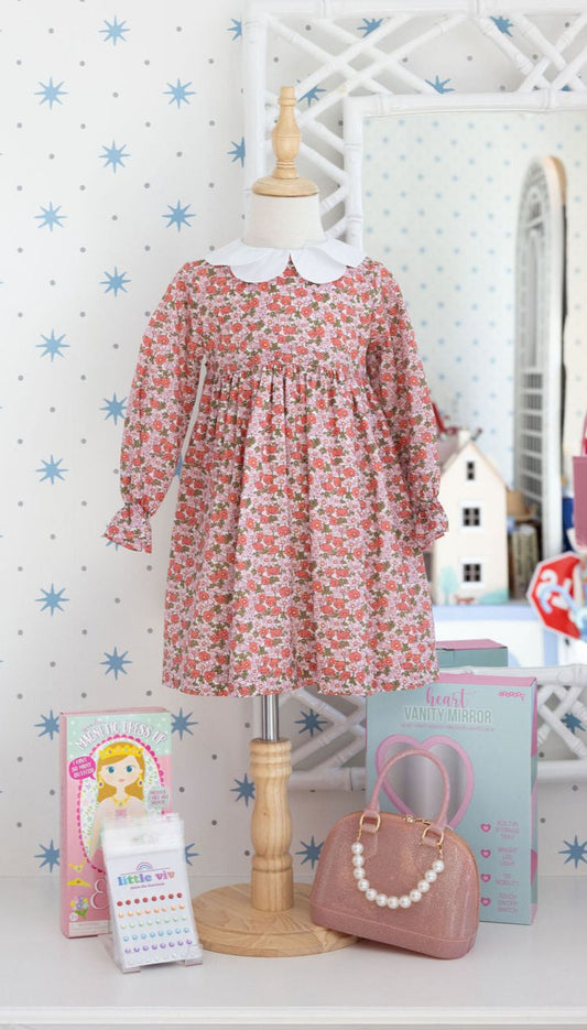 Floral Liberty Scallop Collar Dress