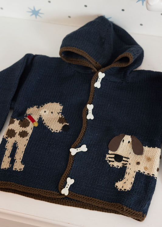 Woof Woof Hooded Knit Sweater