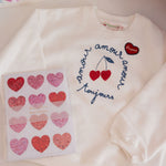Bonpoint Cherry Heart Sweatshirt
