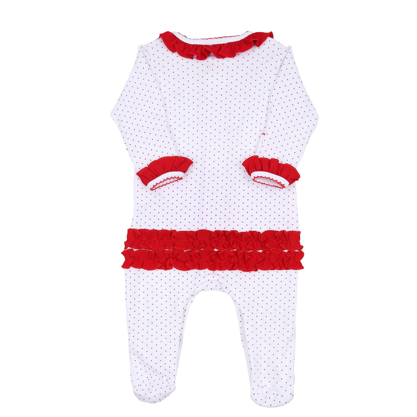 Magnolia Baby Chloe's Classics Scattered Ruffle Footie