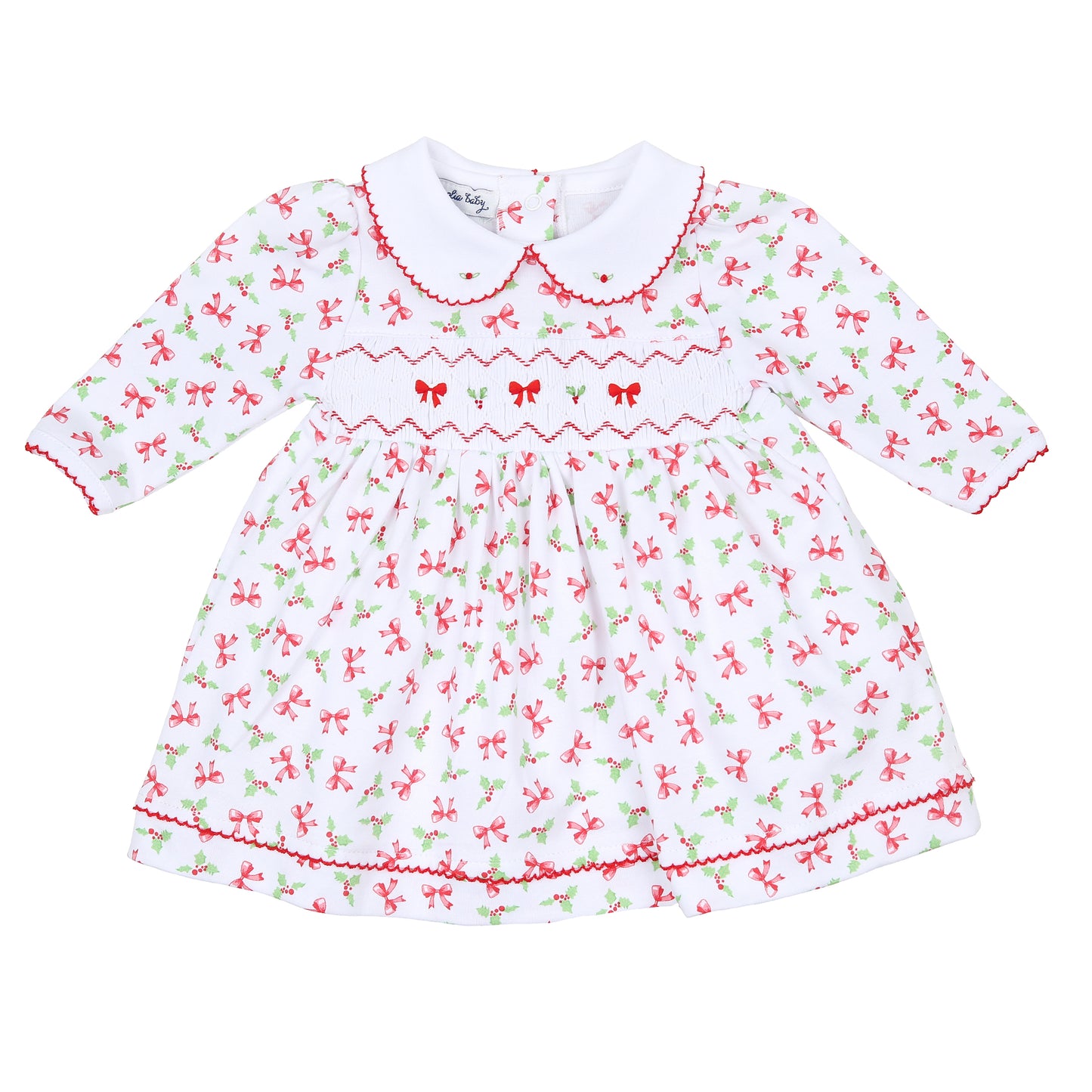 Chloe's Classics Smocked Collared Printed Dress