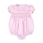 Magnolia Baby Pink Smocked Short Sleeve Girl Bubble