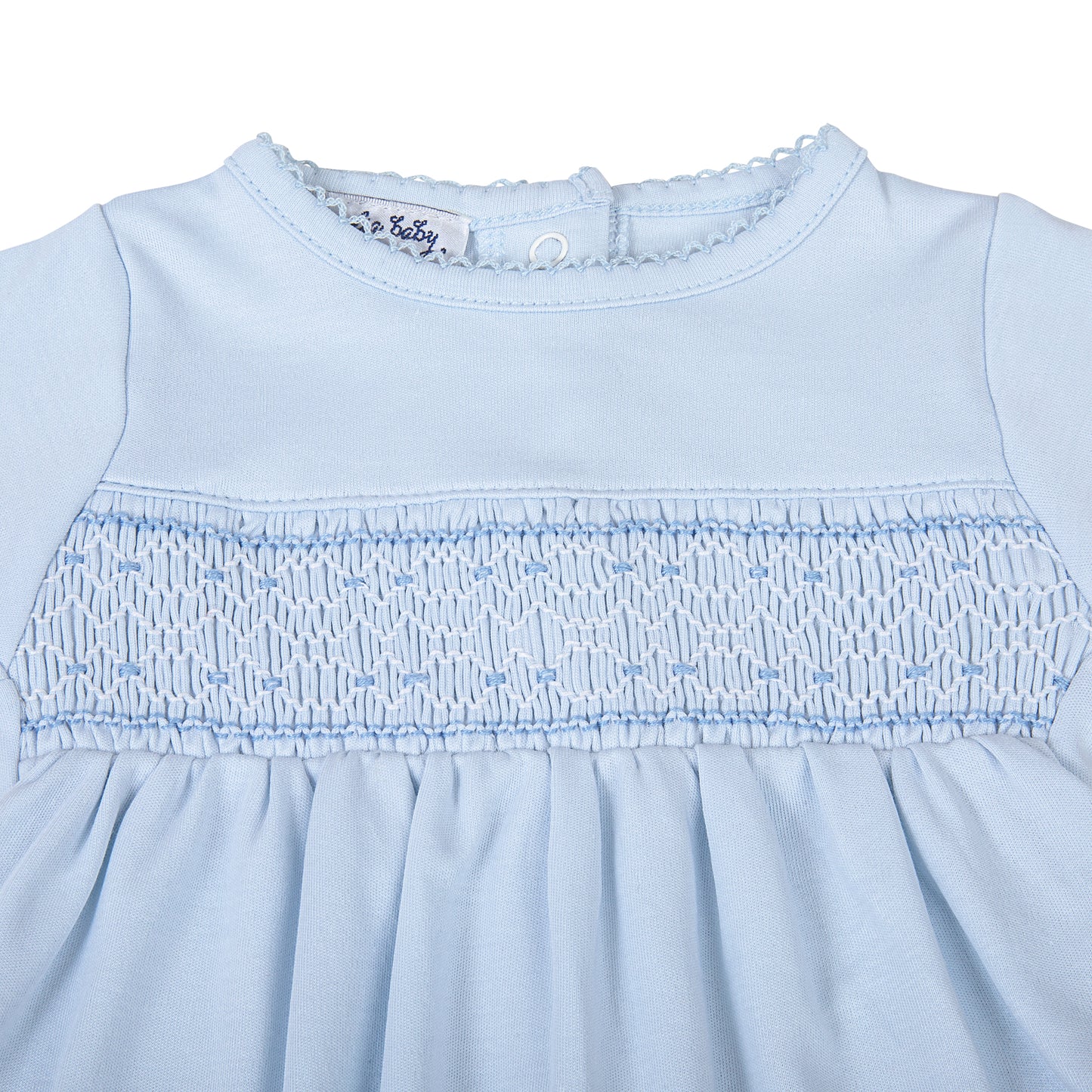 Magnolia Baby Blue Smocked Boy Footie