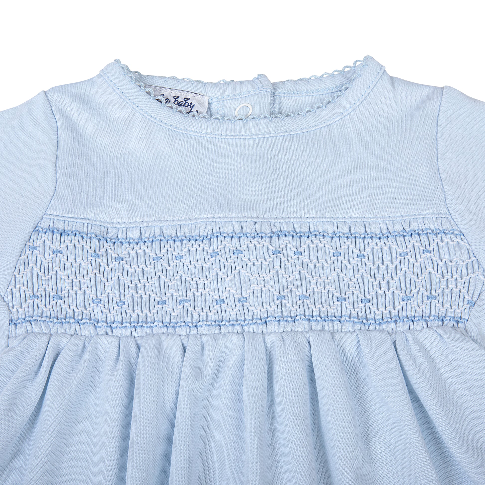 Magnolia Baby Blue Smocked Boy Footie