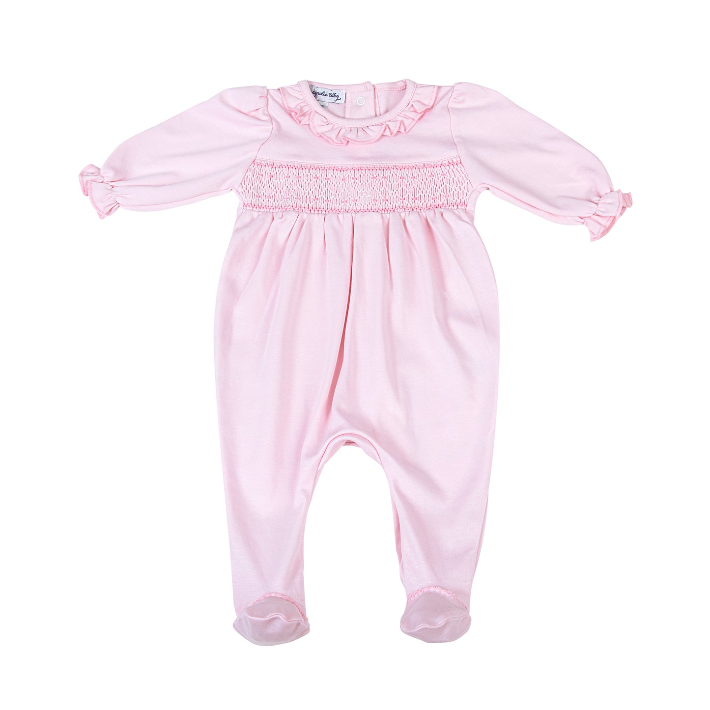 Magnolia Baby Pink Smocked Girl Footie