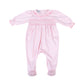 Magnolia Baby Pink Smocked Girl Footie