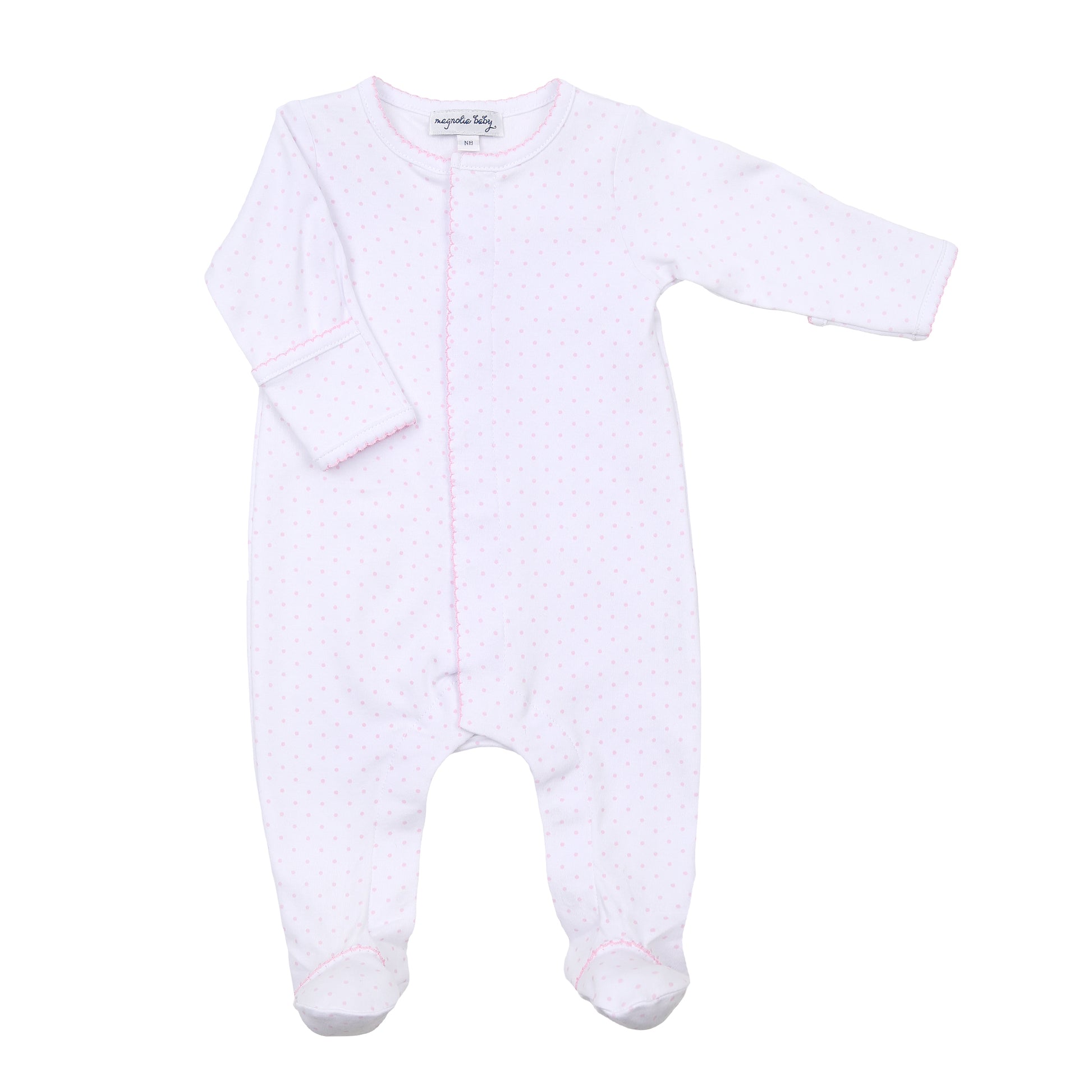 Magnolia Baby Mini Dots Pink Footie