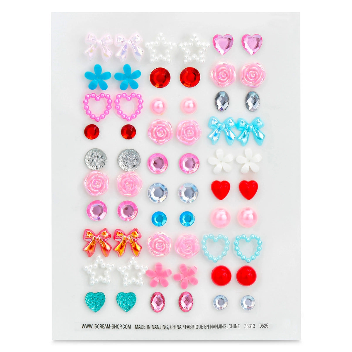 Sparkly Stick On Earrings