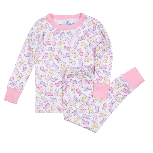 Magnolia Baby Peep-tastic! Long Pajamas- Pink