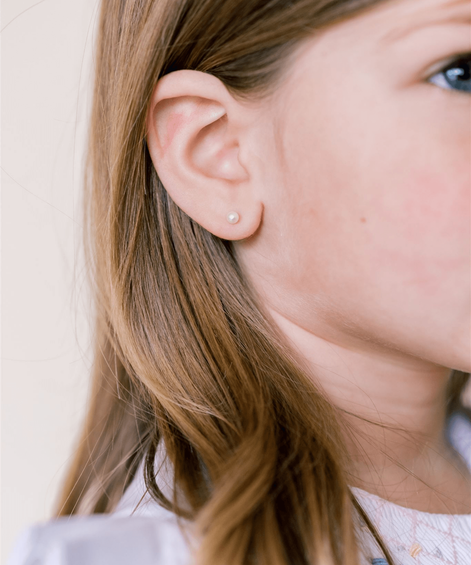 LeMel Pearl Stud Earrings 14K