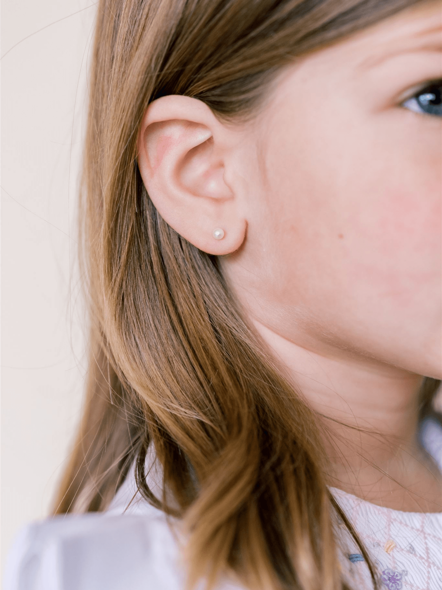 LeMel Pearl Stud Earrings 14K