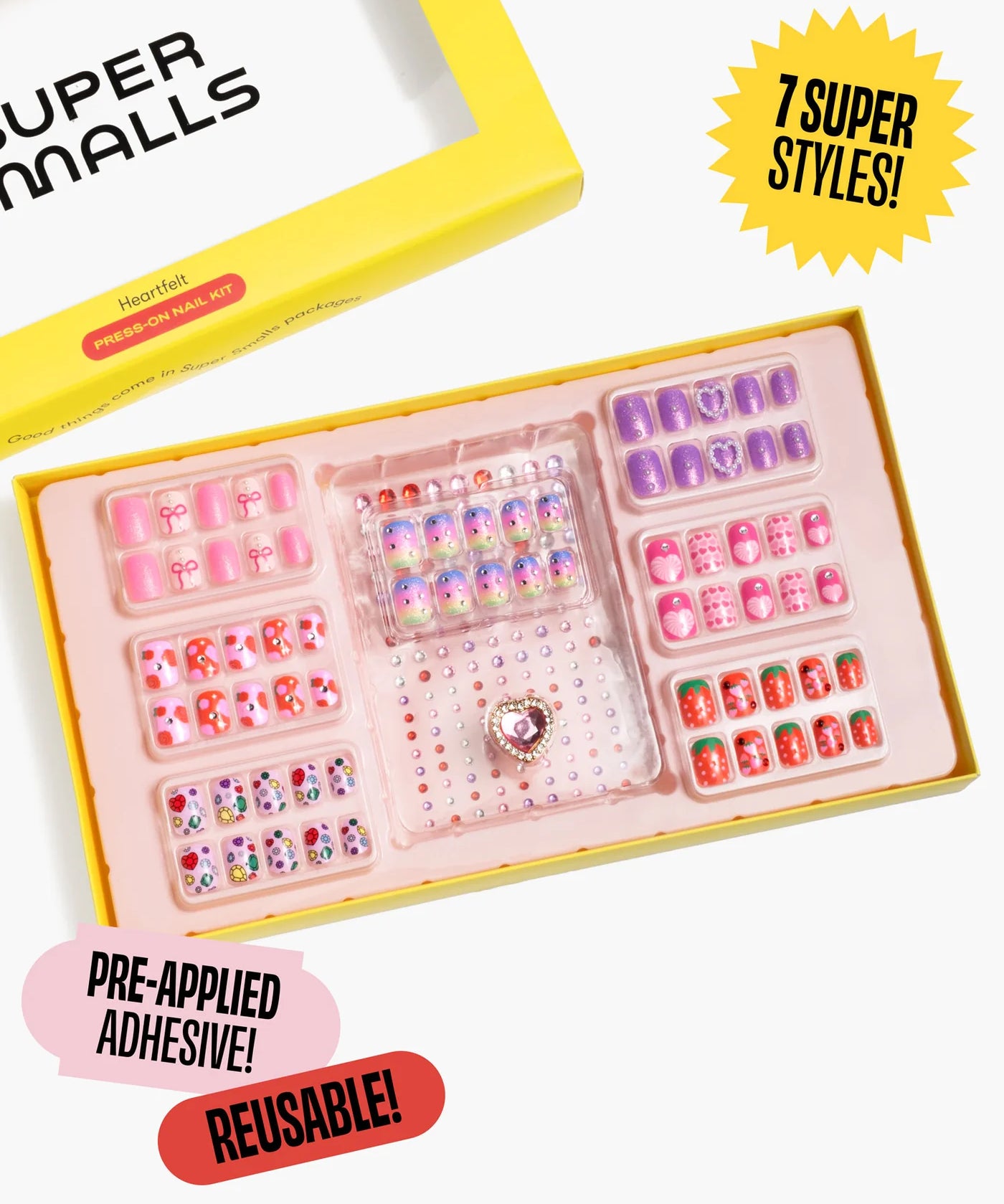 Super Smalls Heartfelt Press On Nail Kit