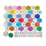 eeboo Numbers Hexagon Puzzle Pairs