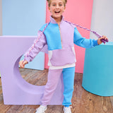 Color Block Jogger- Lavender and Blue