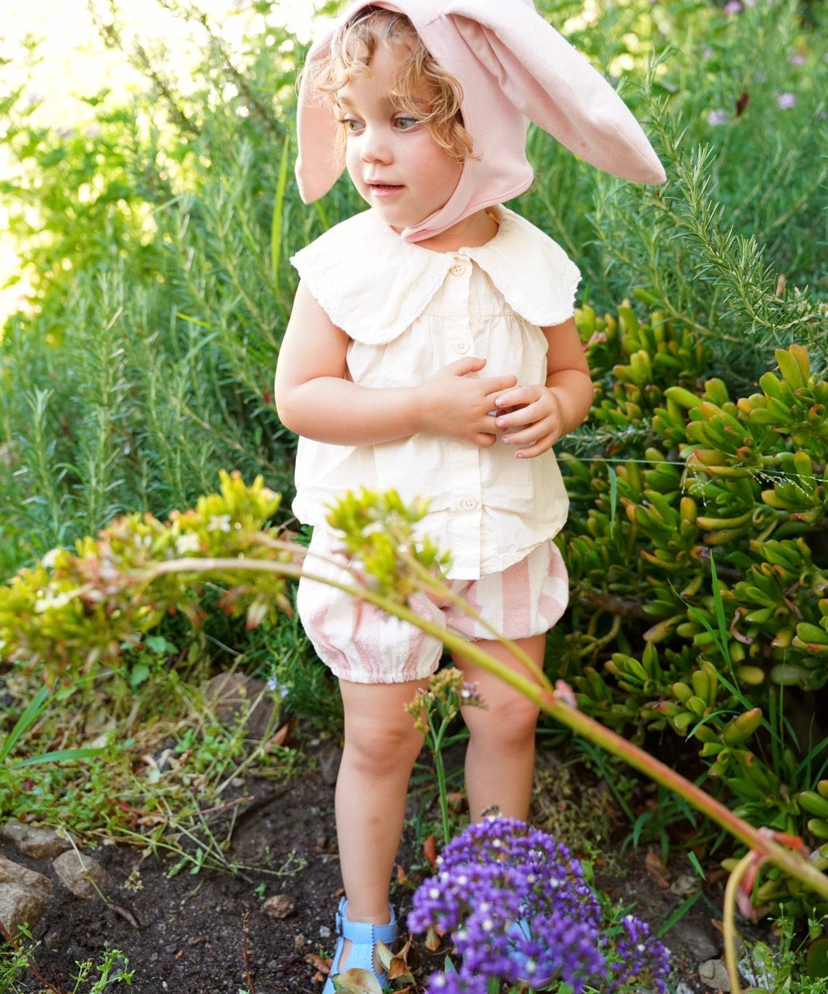 Band of the Wild Pink Bunny Bonnet and Bunny Tail Set