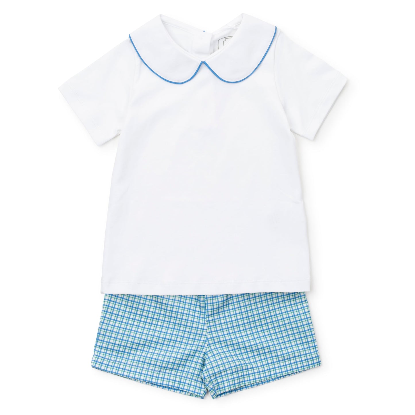 Lila and Hayes Field Boys' Woven Short Set - Hampton Plaid