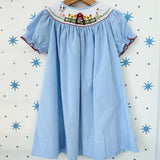 Farm Smocked Bishop Dress