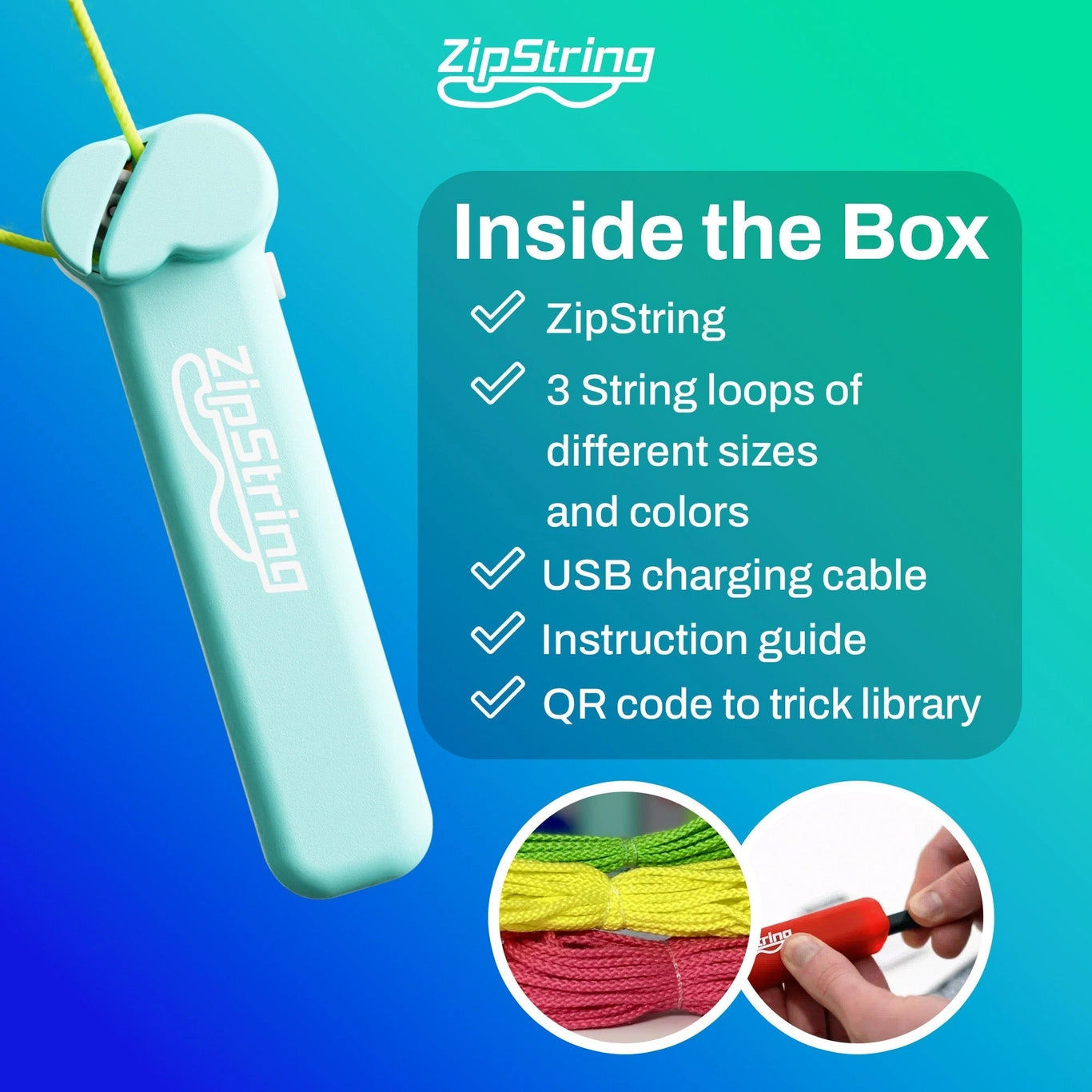 The Original ZipString Try Me Box- Bodacious Blue