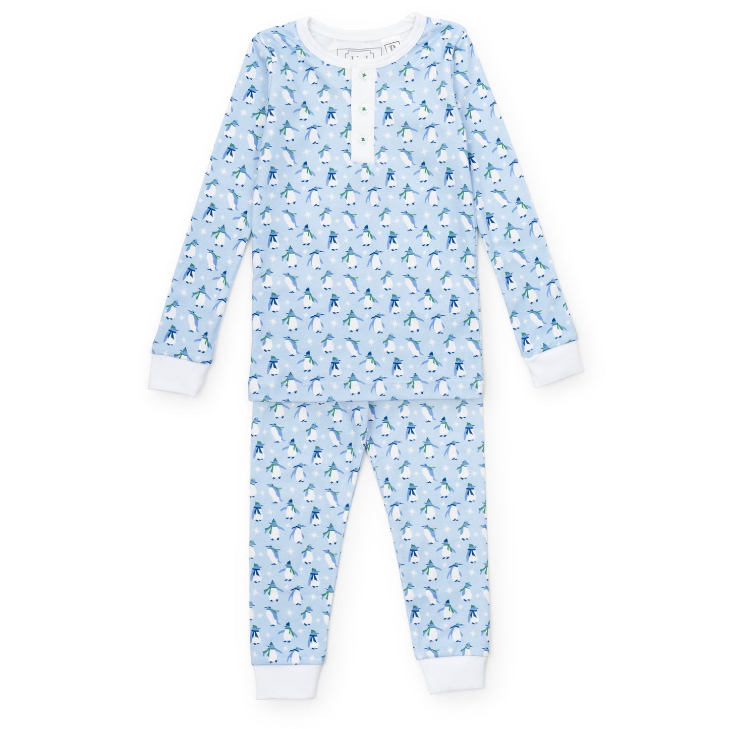Jack Boys' Pajama Pant Set - Penguin Party Blue