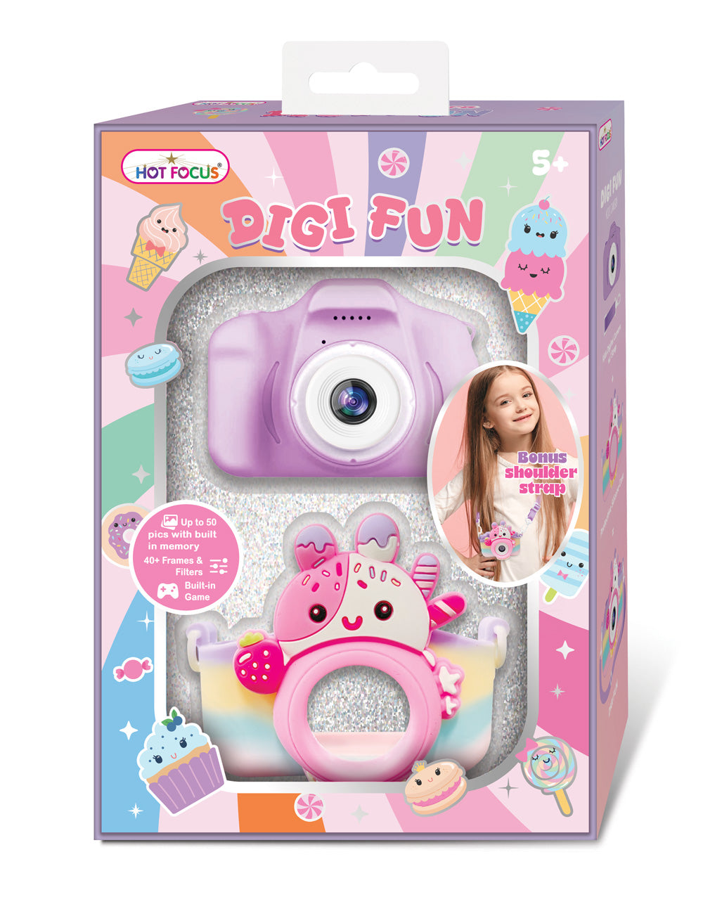 Hot Focus Digi Fun Kid's Camera- Sweet