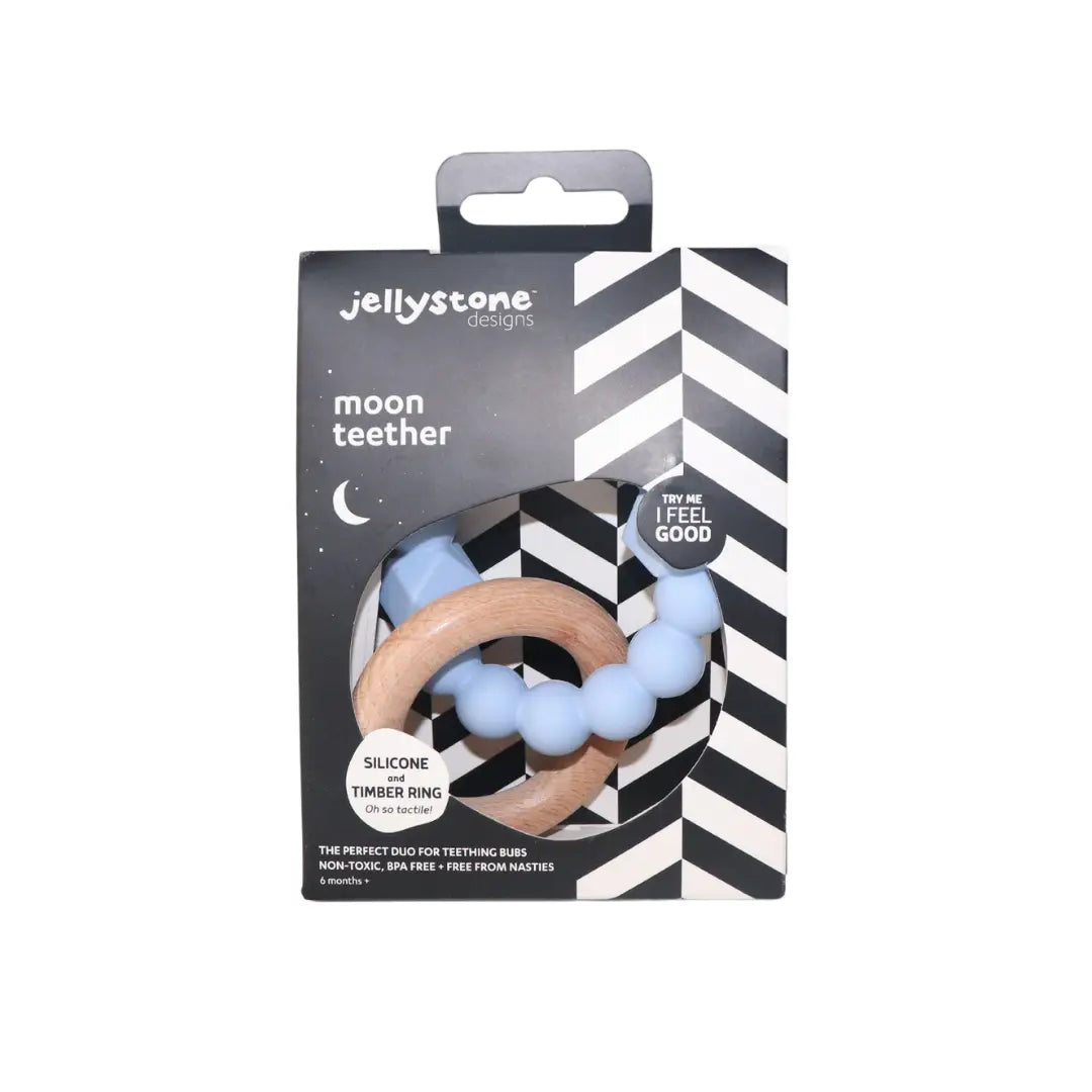 Glo Pals Soft Blue Moon Teether