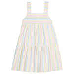 Little English Georgia Dress- Rainbow Seersucker Stripe