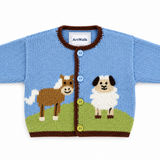Animal Tower Baby Knit Sweater