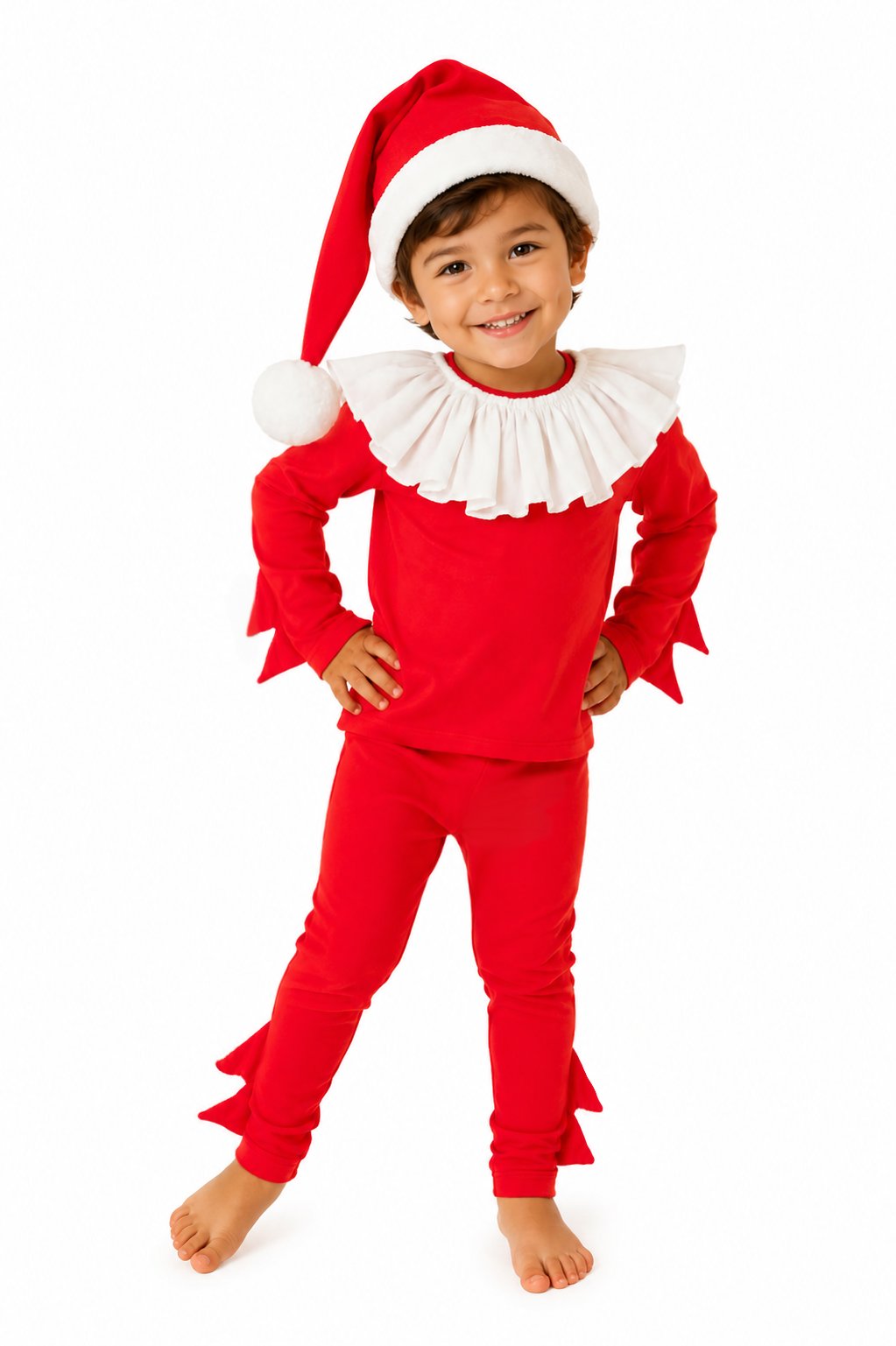Band of the Wild Red Holiday Elf Pajama Costume